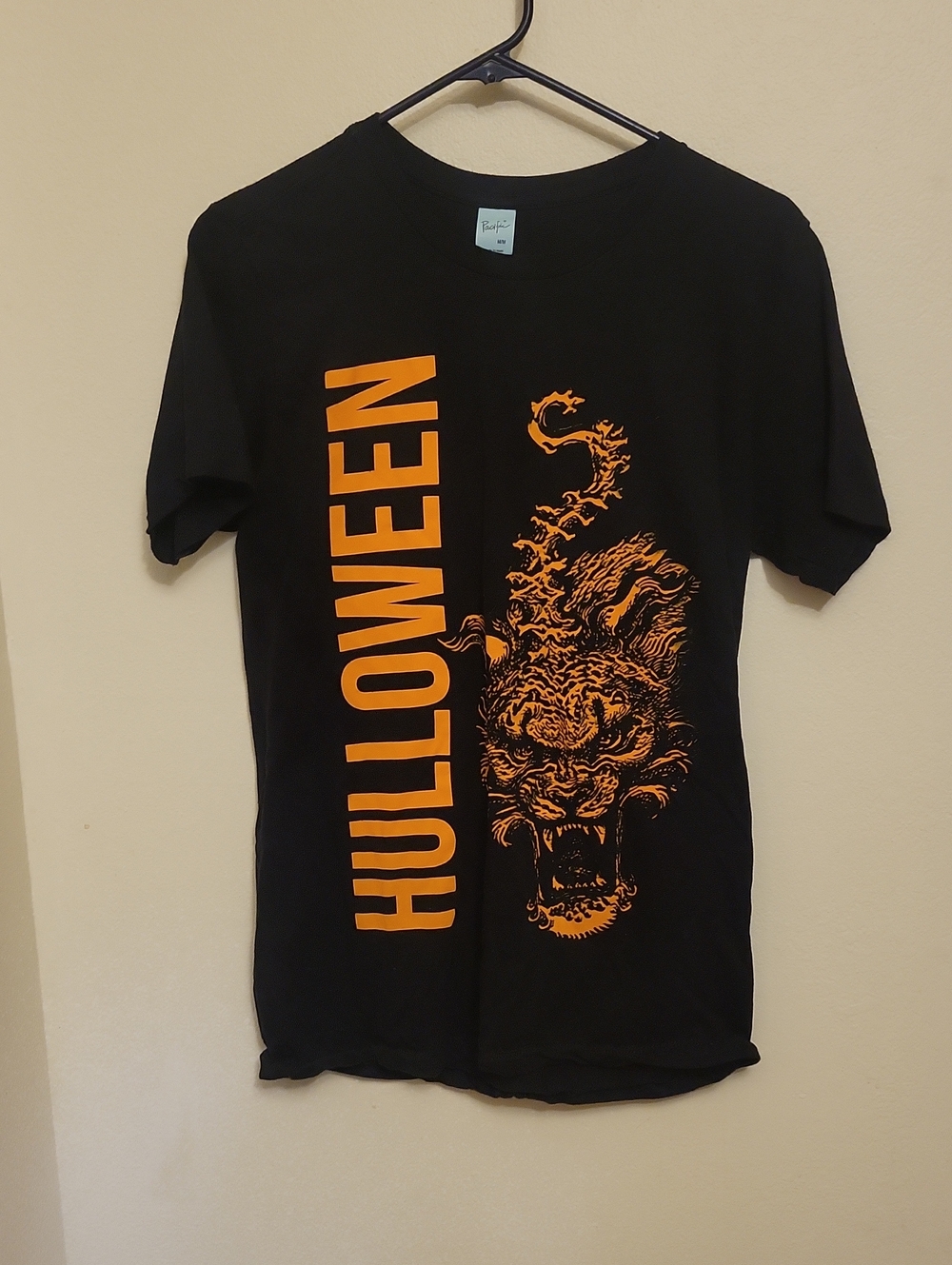 Unisex The Hu Hulloween Graphic Tee with Orange Print